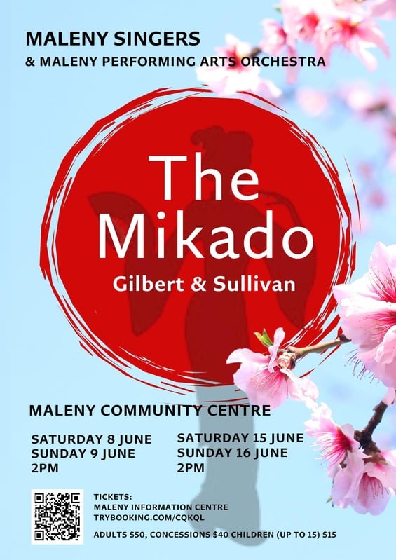 Poster for a 2023 Maleny Singers production